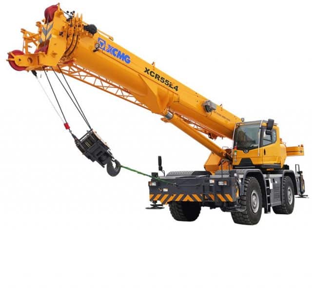 XCMG Official 50 ton rough terrain crane XCR55L4 4 wheel rough terrain crane for sale